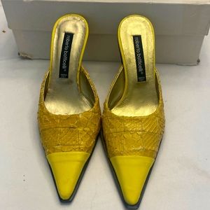 Reptile Mules so gorgeous and so today. Never worn until you do. Made in Italy